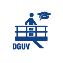 Piktogramm "DGUV Arbeitsbühnen-Schulung"
