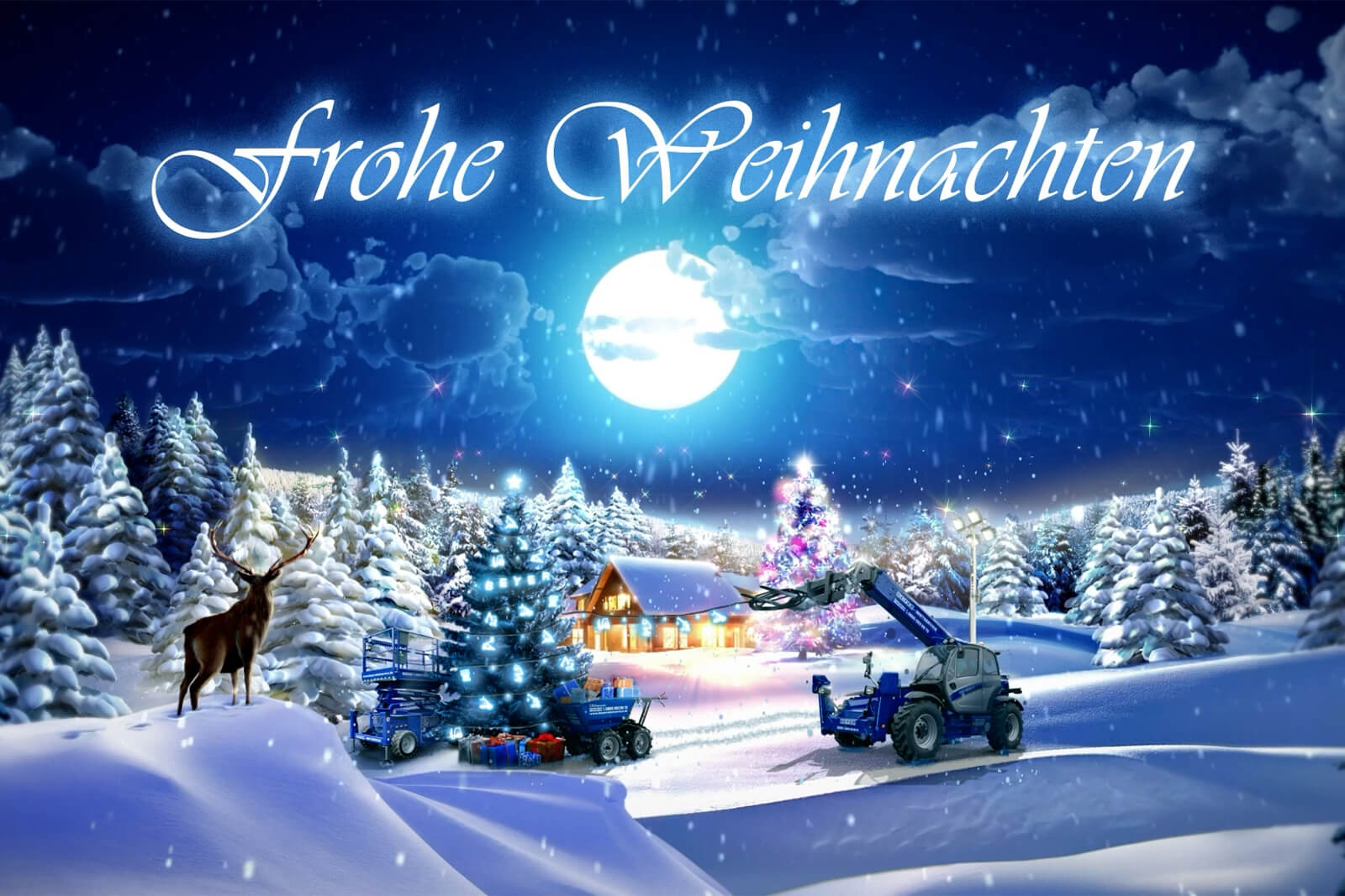 Frohe Weihnachten 2024 wünscht BEYER-Mietservice